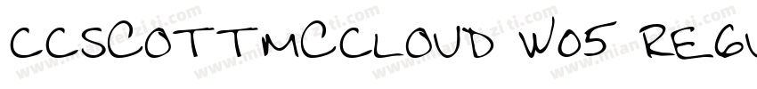 CCScottMcCloud W05 Regular字体转换
